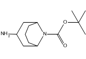 tert-Butyl 3-amino-9-azabicyclo[3.3.1]nonane-9-carboxylate structure, CAS 202797-03-3