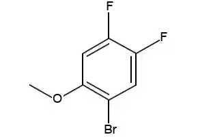 2-Bromo-4,5-difluoroanisole structure, CAS 202865-58-5