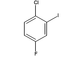1-Chloro-4-fluoro-2-iodobenzene structure, CAS 202982-68-1