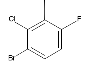 2-Chloro-3-bromo-6-fluorotoluene structure, CAS 203302-92-5