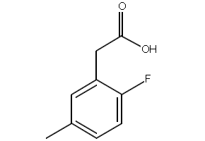 2-Fluoro-5-methylphenylacetic acid structure, CAS 203314-27-6