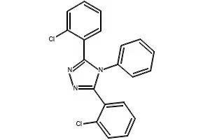 3,5-Bis[4-(1,1-dimethylethyl)phenyl]-4-phenyl-4H-1,2,4-triazole structure, CAS 203799-76-2