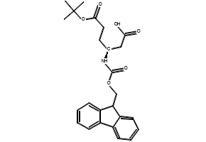 Fmoc-L-beta-homoglutamic acid 6-tert-butyl ester structure, CAS 203854-49-3