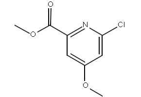 6-Chloro-4-methoxy-2-pyridinecarboxylic acid methyl ester structure, CAS 204378-41-6