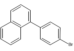 1-(4-Bromophenyl)-naphthlene structure, CAS 204530-94-9