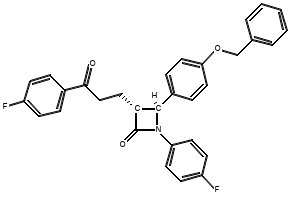 (3R,4S)-1-(4-Fluorophenyl)-2-oxo-4-[4-(benzyloxy)phenyl]-3-azetidinepropanoic acid structure, CAS 204589-82-2