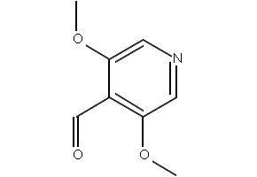 3,5-Dimethoxypyridine-4-carboxaldehyde structure, CAS 204862-70-4