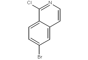 6-Bromo-1-chloroisoquinoline structure, CAS 205055-63-6