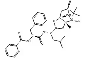 Bortezomib-pinanediol structure, CAS 205393-22-2