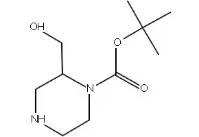 1-N-Boc-2-(hydroxymethyl)piperazine structure, CAS 205434-75-9