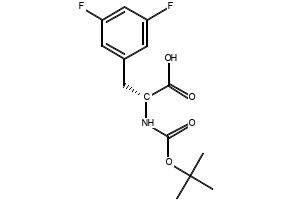 Boc-L-3,5-difluorophenylalanine structure, CAS 205445-52-9