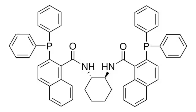 (1S,2S)-(-)-N,N'-Bis(2-diphenylphosphino-1-napthoyl)-1,2-diaminocyclohexane structure, CAS 205495-66-5