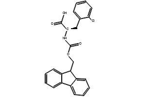 Fmoc-2-chloro-D-phenylalanine structure, CAS 205526-22-3