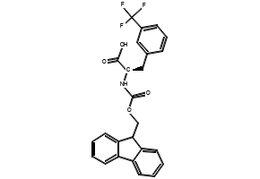 Fmoc-D-3-Trifluoromethylphenylalanine structure, CAS 205526-28-9