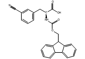 Fmoc-L-3-cyanophenylalanine structure, CAS 205526-36-9
