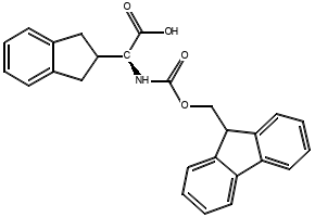 Fmoc-L-2-indanyglycine structure, CAS 205526-39-2