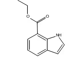 Indole-7-carboxylic acid ethyl ester structure, CAS 205873-58-1