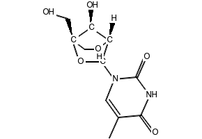 1-(2'-O,4-C-Methylene-beta-D-ribofuranosyl)thymine structure, CAS 206055-67-6