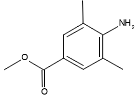 Methyl 2-amino-3,5-dimethylbenzoate structure, CAS 206551-23-7