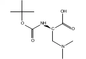 3-(N,N-Dimethylamino)-D-alanine structure, CAS 206559-98-0