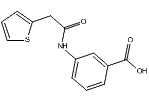 3-(2-Thiophen-2-ylacetylamino)benzoic acid structure, CAS 206983-05-3