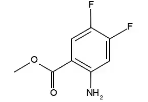 Methyl 2-amino-4,5-difluorobenzoate structure, CAS 207346-42-7