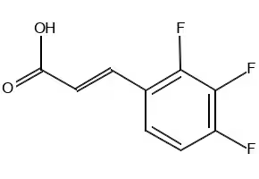 2,3,4-Trifluorocinnamic acid structure, CAS 207742-85-6