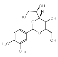 2,4-O-(3,4-Dimethylbenzylidene)-D-sorbitol structure, CAS 208462-99-1