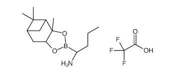 (aR,3aS,4S,6S,7aR)-alpha-Ethylhexahydro-3a,5,5-trimethyl-4,6-methano-1,3,2-benzodioxaborole-2-methanamine trifluoroacetate structure, CAS 208521-43-1