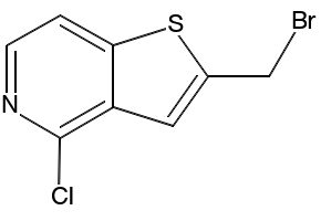 2-(Bromomethyl)-4-chlorothieno[3,2-c]pyridine structure, CAS 209286-63-5