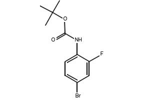 N-Boc-4-Bromo-2-fluoroaniline structure, CAS 209958-42-9