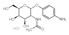 4-Aminophenyl 2-acetamido-2-deoxy-alpha-D-galactopyranoside hydrochloride structure, CAS 210049-16-4