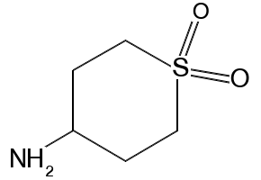 4-Aminotetrahydro-2H-thiopyran 1,1-dioxide structure, CAS 210240-20-3