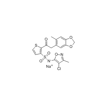 Sitaxsentan sodium structure, CAS 210421-74-2