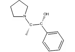 (1R,2S)-1-Phenyl-2-(1-pyrrolidinyl)propan-1-ol hydrochloride structure, CAS 210558-66-0