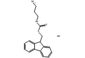N-Fmoc-1,3-propanediamine hydrochloride structure, CAS 210767-37-6