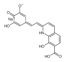 (E)-8-Hydroxy-2-[2-(3,4,5-trihydroxyphenyl)ethenyl]-7-quinolinecarboxylic acid sodium salt structure, CAS 210890-96-3