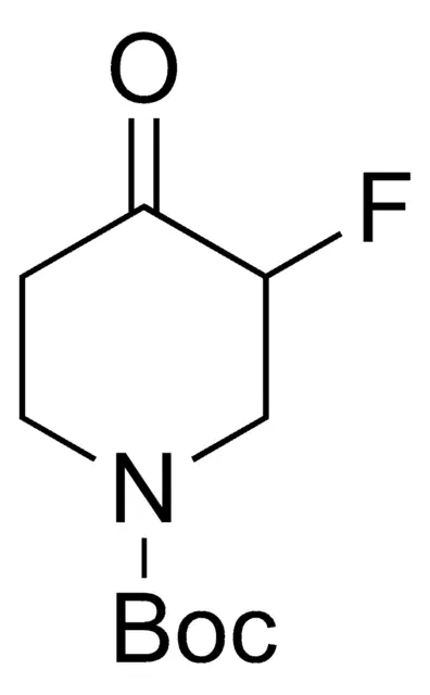tert-Butyl 3-fluoro-4-oxopiperidine-1-carboxylate structure, CAS 211108-50-8