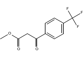 Methyl 4-(trifluoromethyl)benzoylacetate structure, CAS 212755-76-5