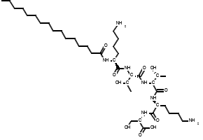 N2-(1-Oxohexadecyl)-L-lysyl-L-threonyl-L-threonyl-L-lysyl-L-serine structure, CAS 214047-00-4