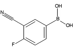 3-Cyano-4-fluorobenzeneboronic acid structure, CAS 214210-21-6