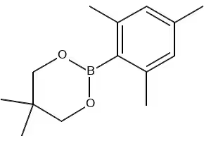 2,4,6-Trimethylbenzeneboronic acid neopentyl glycol ester structure, CAS 214360-78-8
