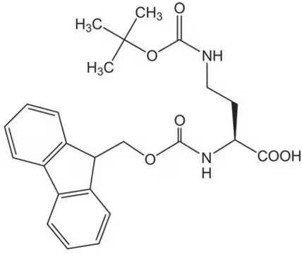 Fmoc-Dab(Adpoc)-OH structure, CAS 214750-73-9