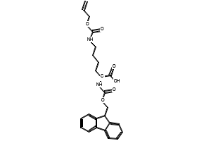 N-Fmoc-N'-allyloxycarbonyl-D-lysine structure, CAS 214750-75-1