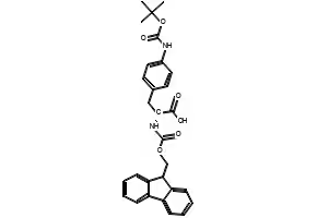 Fmoc-4-(Boc-amino)-D-phenylalanine structure, CAS 214750-77-3