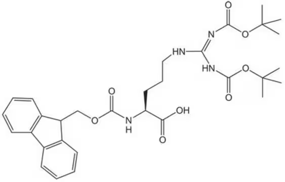 Fmoc-D-Arg(Boc)2-OH structure, CAS 214852-34-3