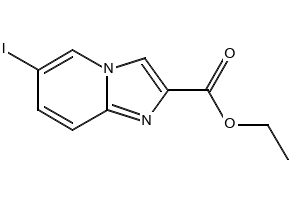 Ethyl 6-iodoimidazo[1,2-a]pyridine-2-carboxylate structure, CAS 214958-32-4