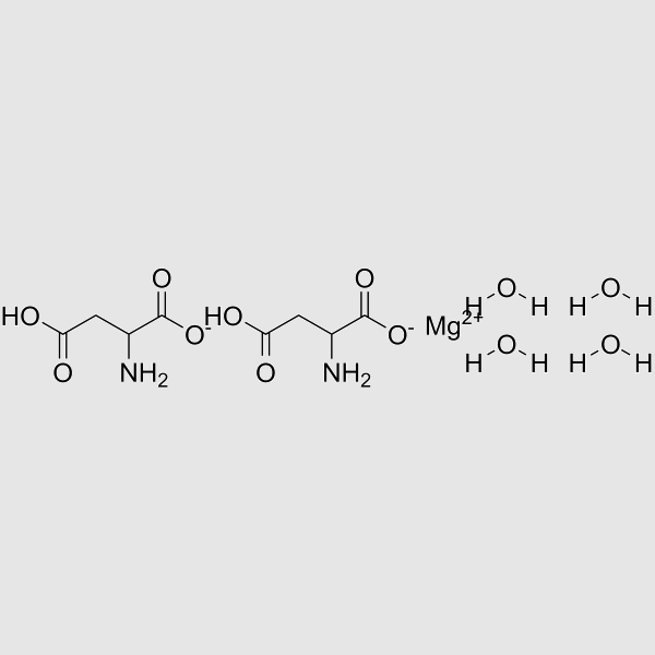 DL-Aspartic acid magnesium salt tetrahydrate structure, CAS 215528-79-3