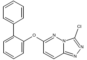 6-Chloro-2-(1,1-dimethylethyl)-[1,2,4]triazolo[1,5-b]pyridazine structure, CAS 215530-59-9