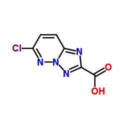 6-Chloro-[1,2,4]triazolo[1,5-b]pyridazine-2-carboxylic acid structure, CAS 215530-62-4